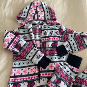 Women's Pink Polar Bear Fluffy Onesie Footless